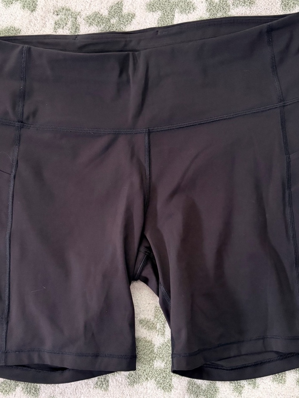 Athleta Black High-Rise Bike Shorts